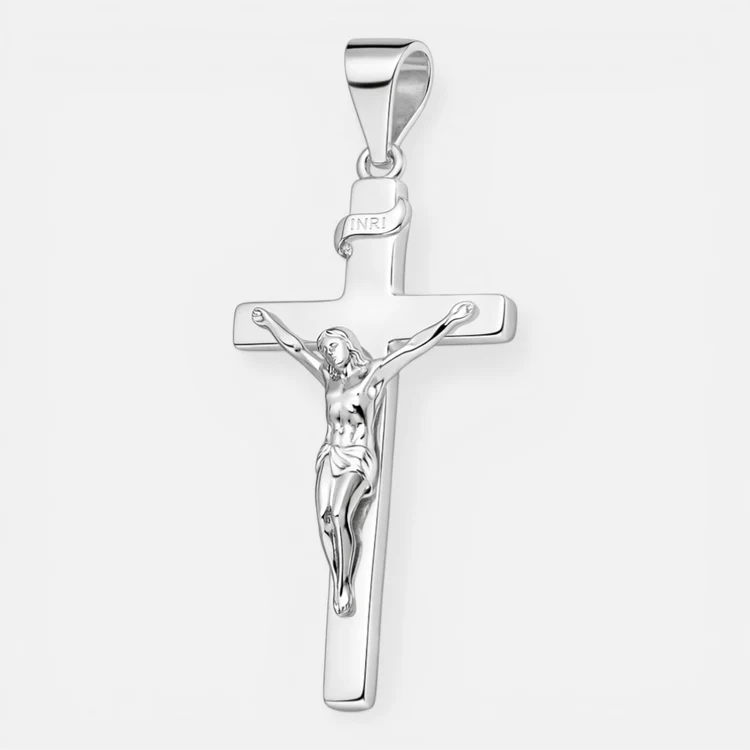 Colgante Crucifijo Plata
Incluye Cadena